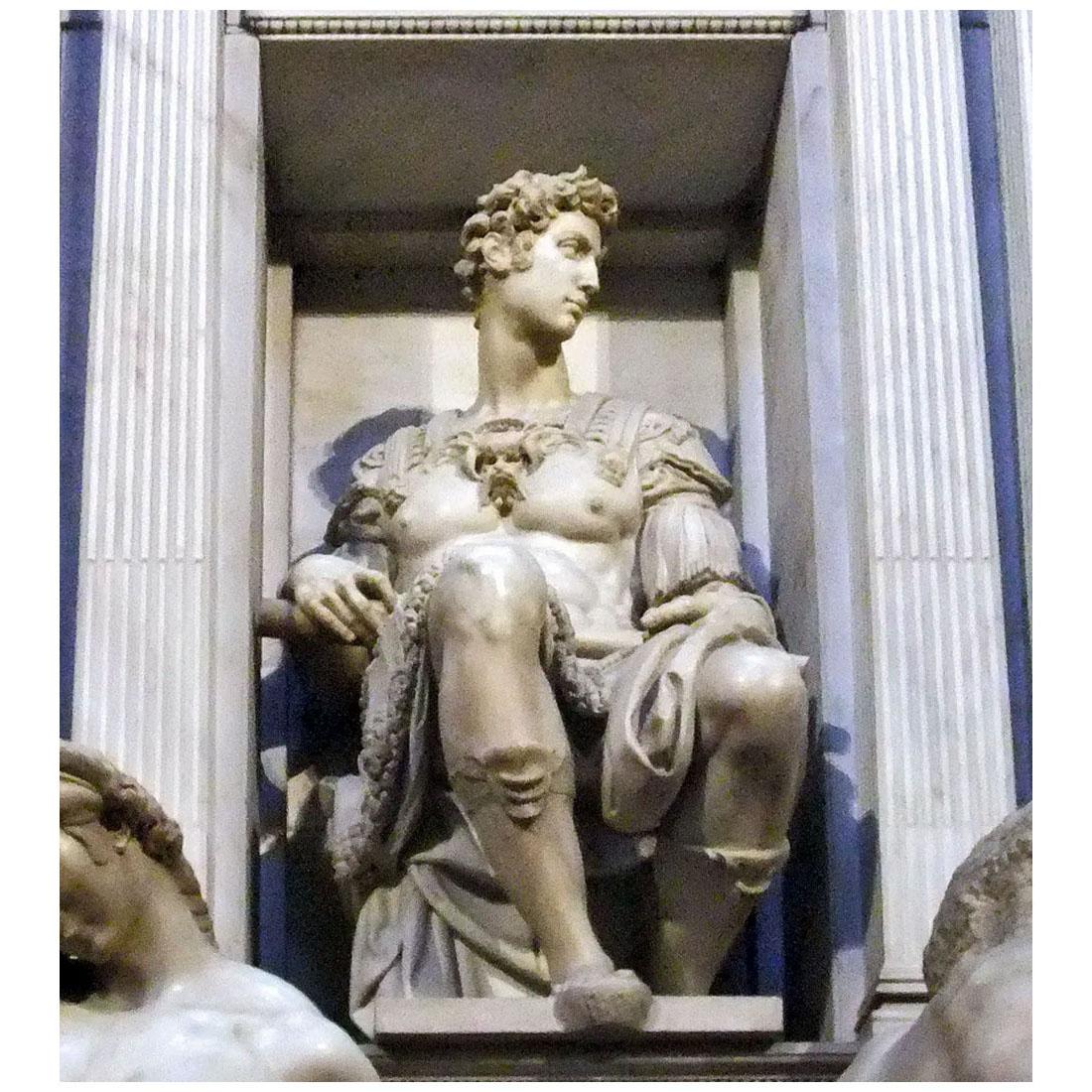 Michelangelo Buonarroti. Giuliano de’Medici. 1526-1534. Capelle Medicee, Firenze