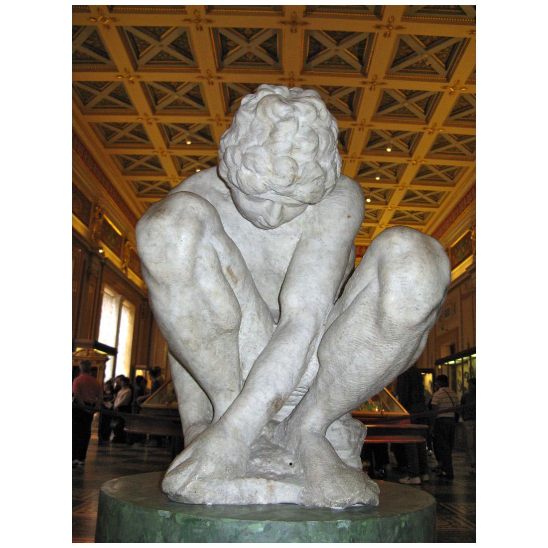 Michelangelo Buonarroti. Ragazzo accovacciato. 1524. Hermitage, St-Petersburg