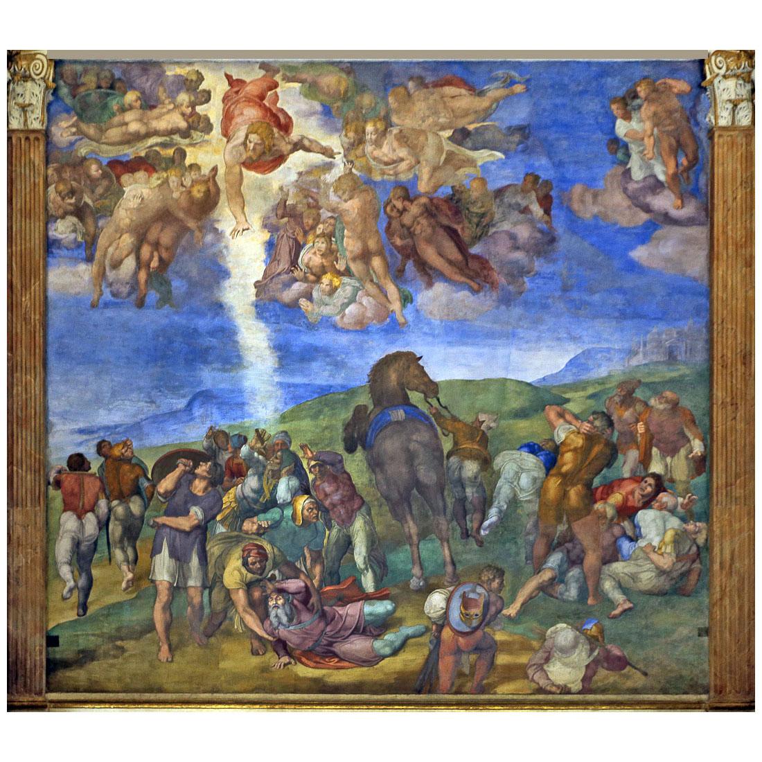 Michelangelo Buonarroti. Conversione di Saulo. 1542-1545. Cappella Paolina, Vaticano