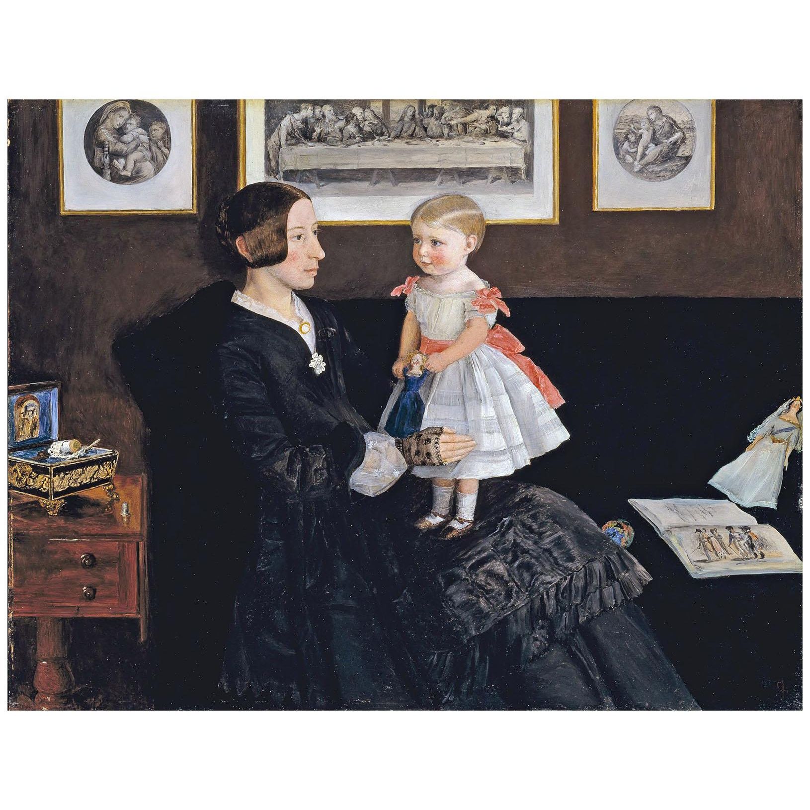 John Everett Millais. Mrs Wyatt with Daughter. 1850. Tate Britain