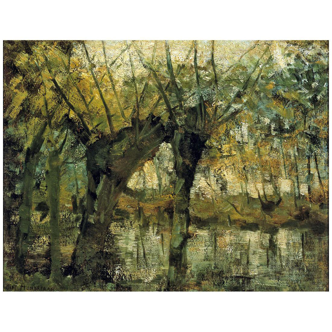 Piet Mondriaan. Willow Grove. 1905. Dallas Museum of Art