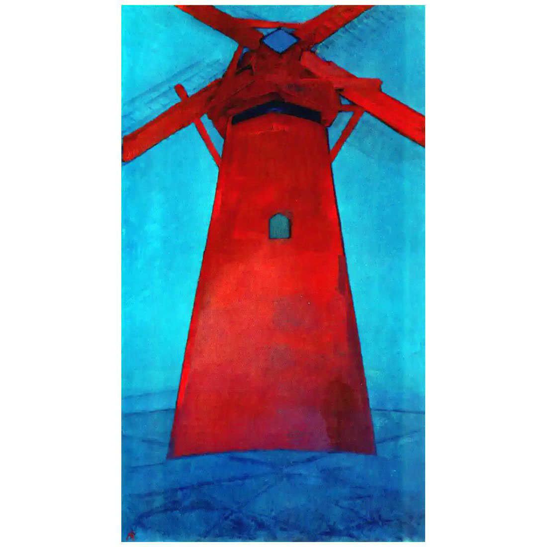 Piet Mondriaan. Red Windmill. 1911. Gemeentemuseum Den Haag
