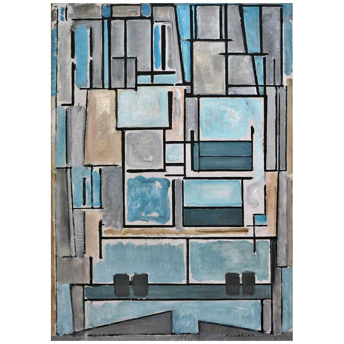 Piet Mondriaan. Composition No.VI. 1914. Foundation Beyeler, Basel