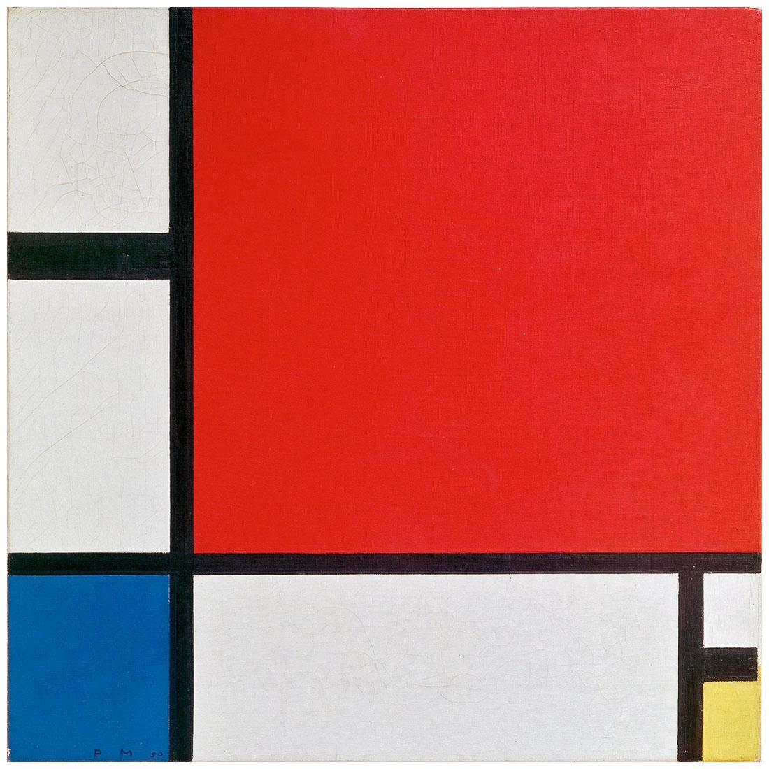 Piet Mondriaan. Composition with Red, Blue and Yellow. 1930. Kunsthaus Zurich