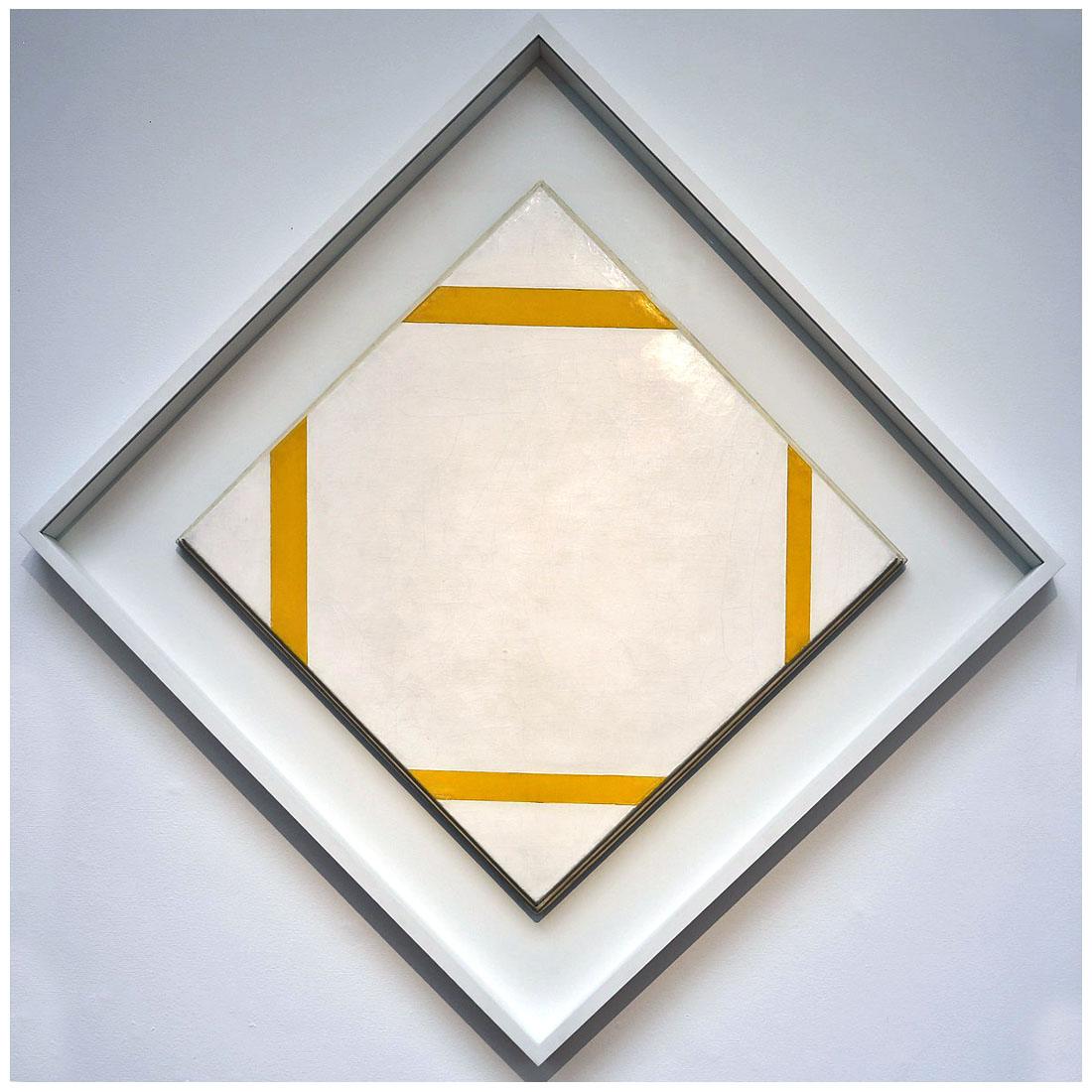 Piet Mondriaan. Lozenge Composition with Yellow Lines. 1933. GM Den Haag