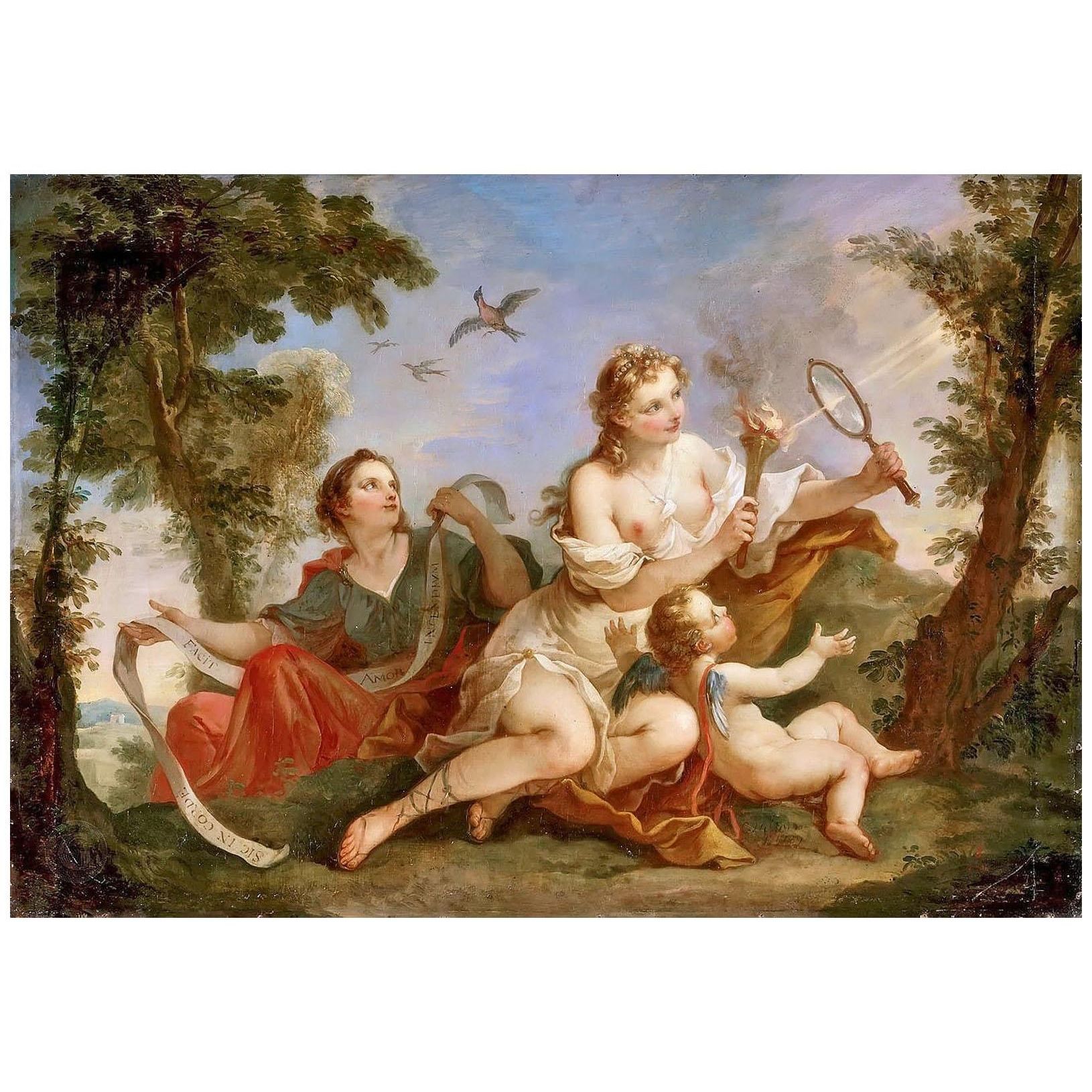 Charles-Joseph Natoire. La beauté allume la flamme de l'amour. 1739. Chateau de Versailles