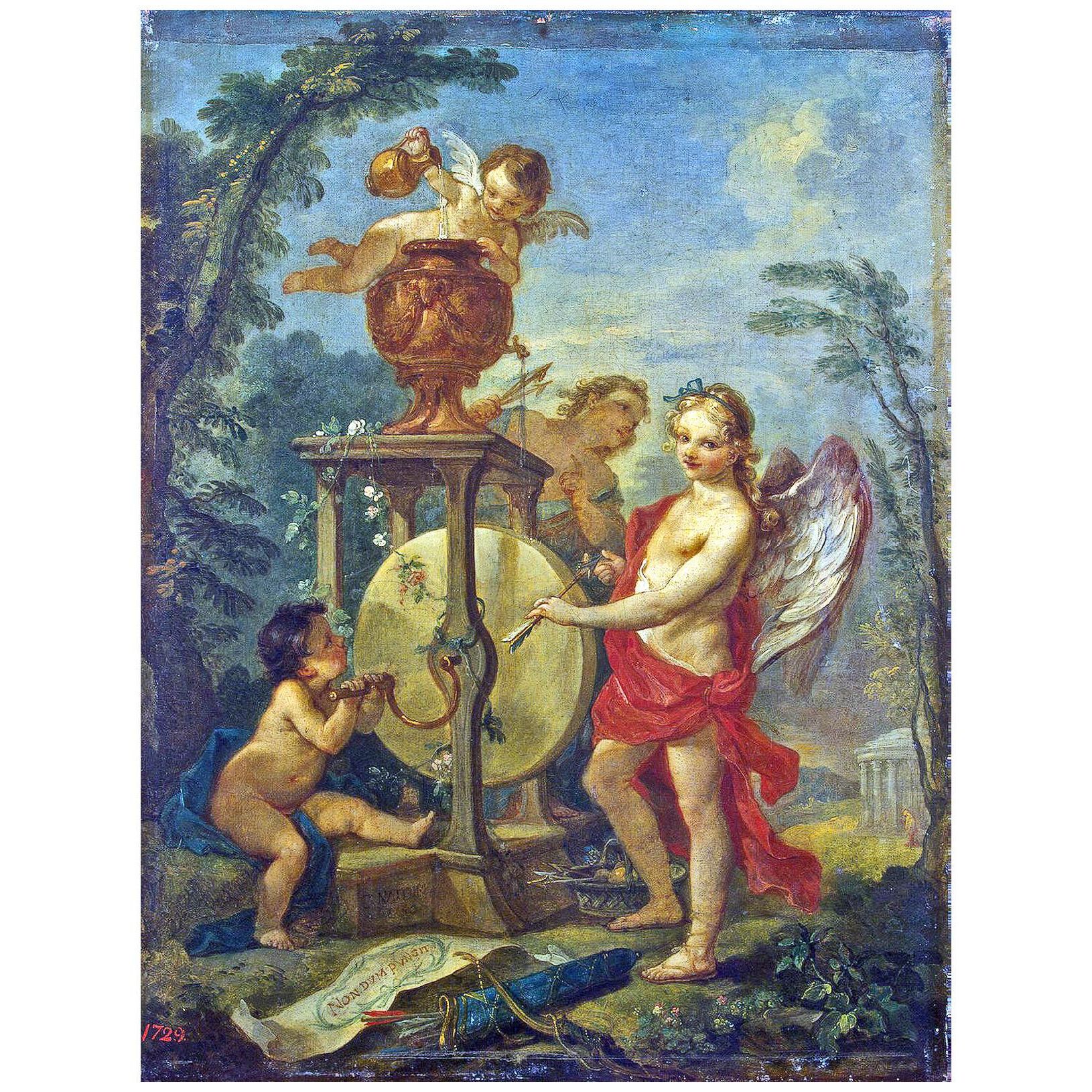 Charles-Joseph Natoire. Cupidon aiguisant une flèche. 1750. Hermitage
