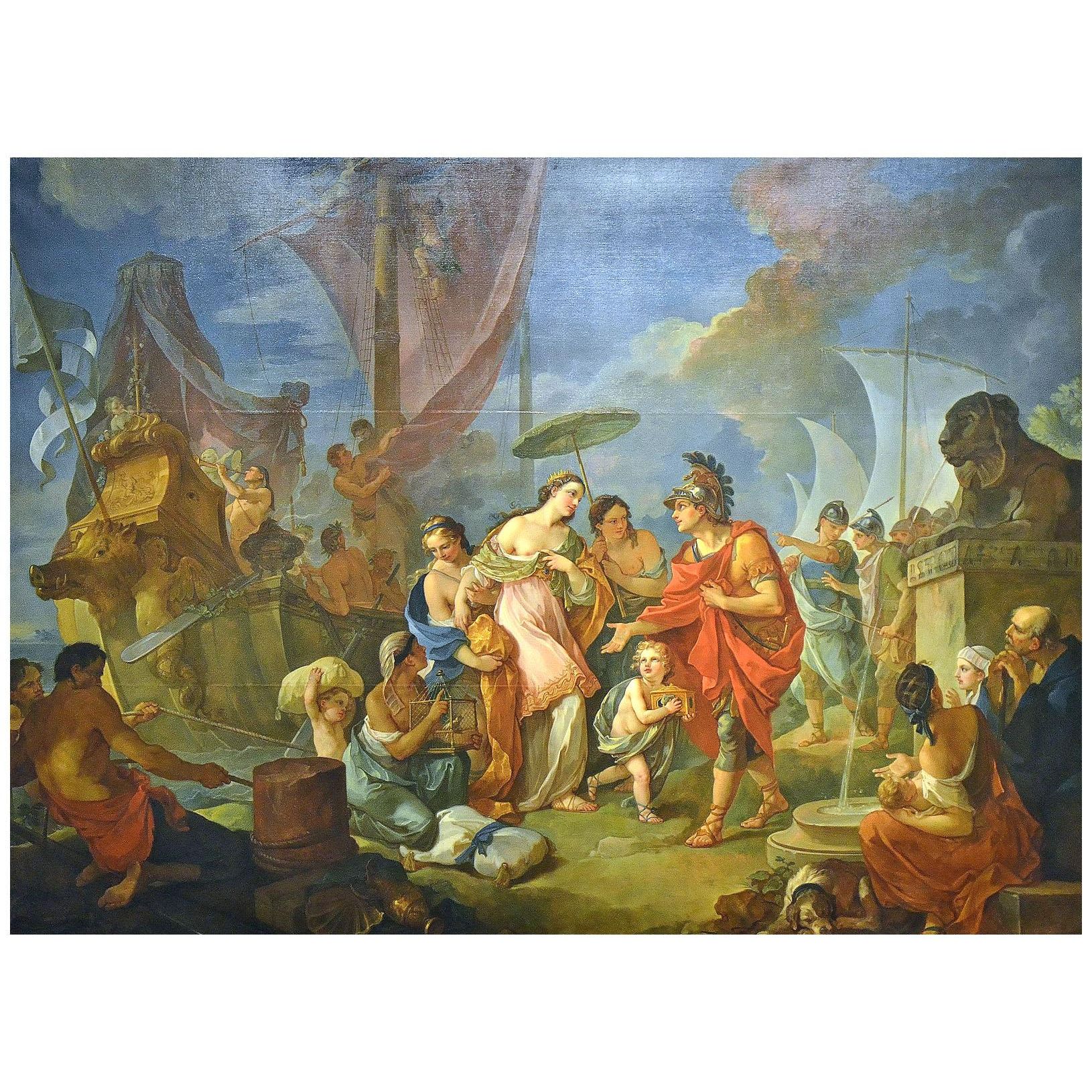 Charles-Joseph Natoire. L'arrivée de Cléopatre à Tarse. 1756. Musée des Beaux-Arts de Nîmes