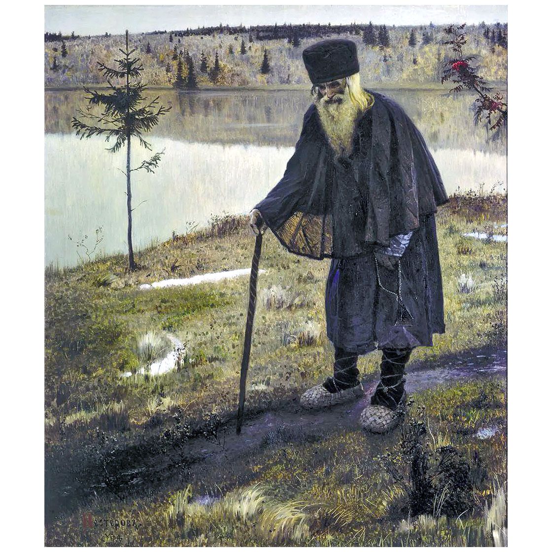 Михаил Нестеров. Пустынник. 1889. Третьяковская галерея
