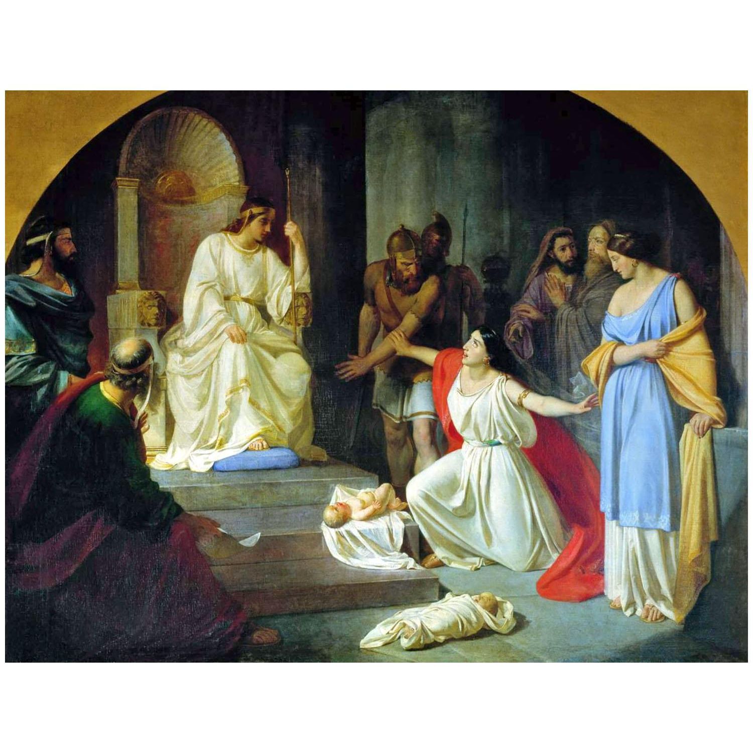 Николай Ге. Суд царя Соломона. 1854. Киевская картинная галерея