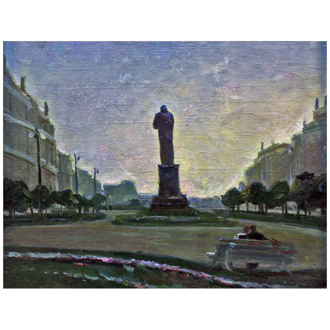 Георгий Нисский. Городской пейзаж. 1950-е. Частное собрание