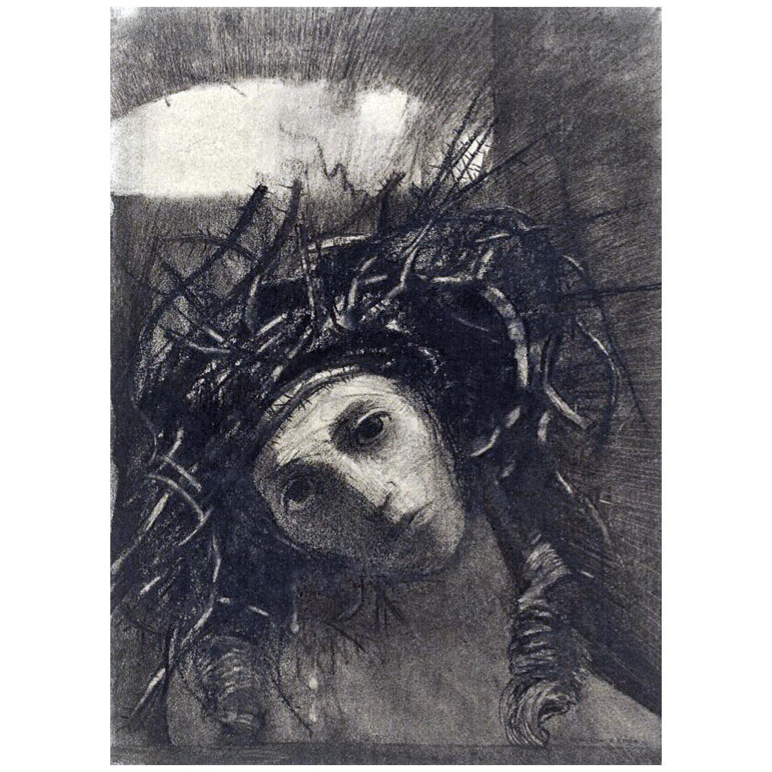 Odilon Redon. Christ crowned with thorns. 1895. British Museum London