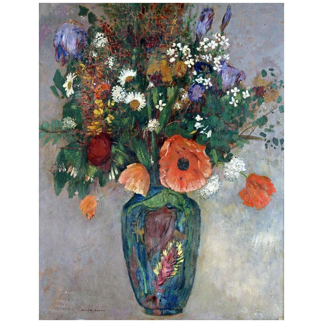 Odilon Redon. Vase de fleurs. 1911. Private collection