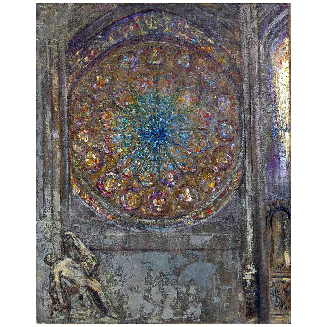 Odilon Redon. La Cathédrale. 1914. Neue Pinakothek Munchen