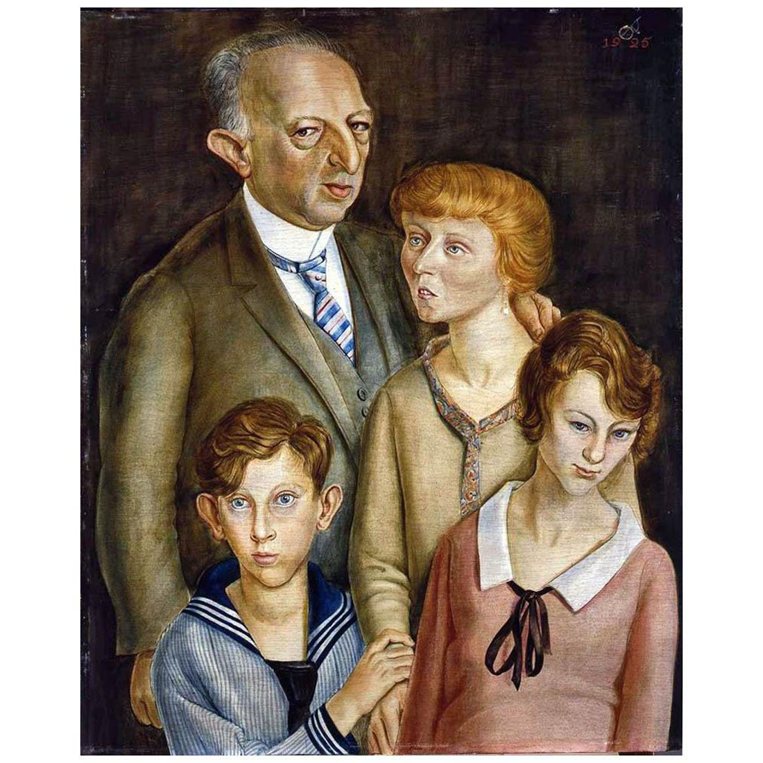 Otto Dix. Dr. Fritz Glaser Family. 1925. Galerie Neue Meister Dresden