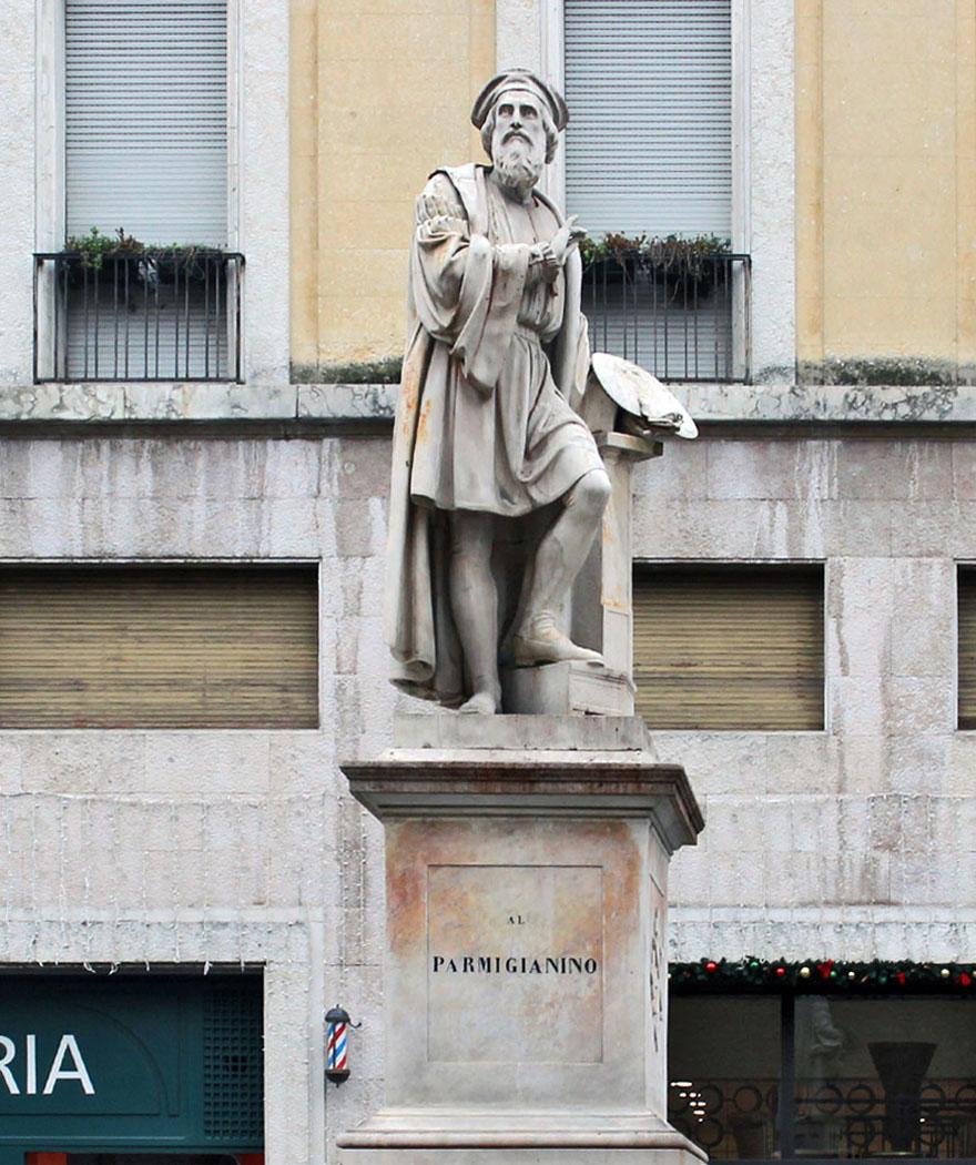 Giovanni Gherici. Monumento di Parmigianino, Parma. 1879