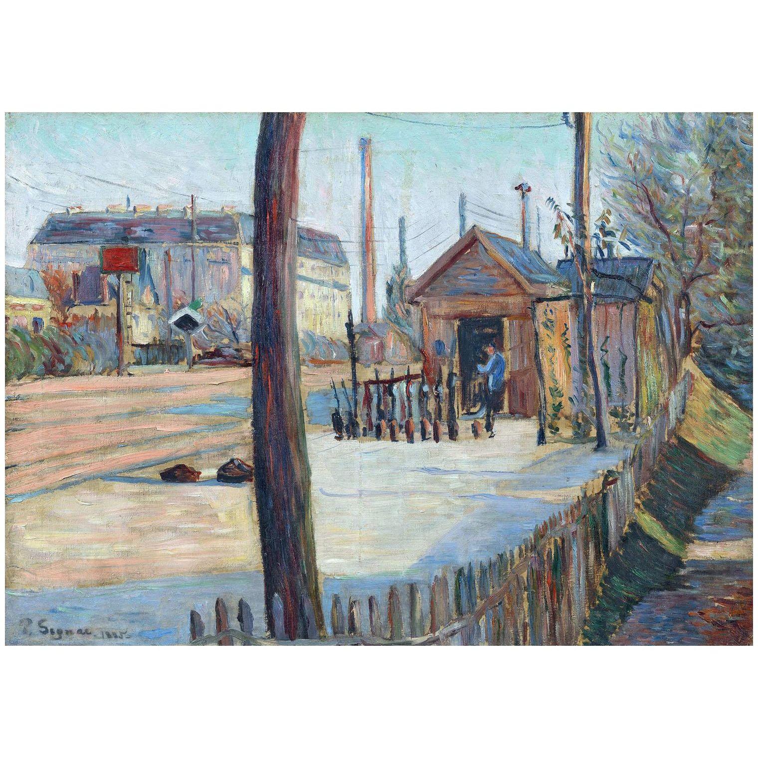 Paul Signac. Jonction ferroviaire à Bois-Colombes. 1885. Van Gogh Museum