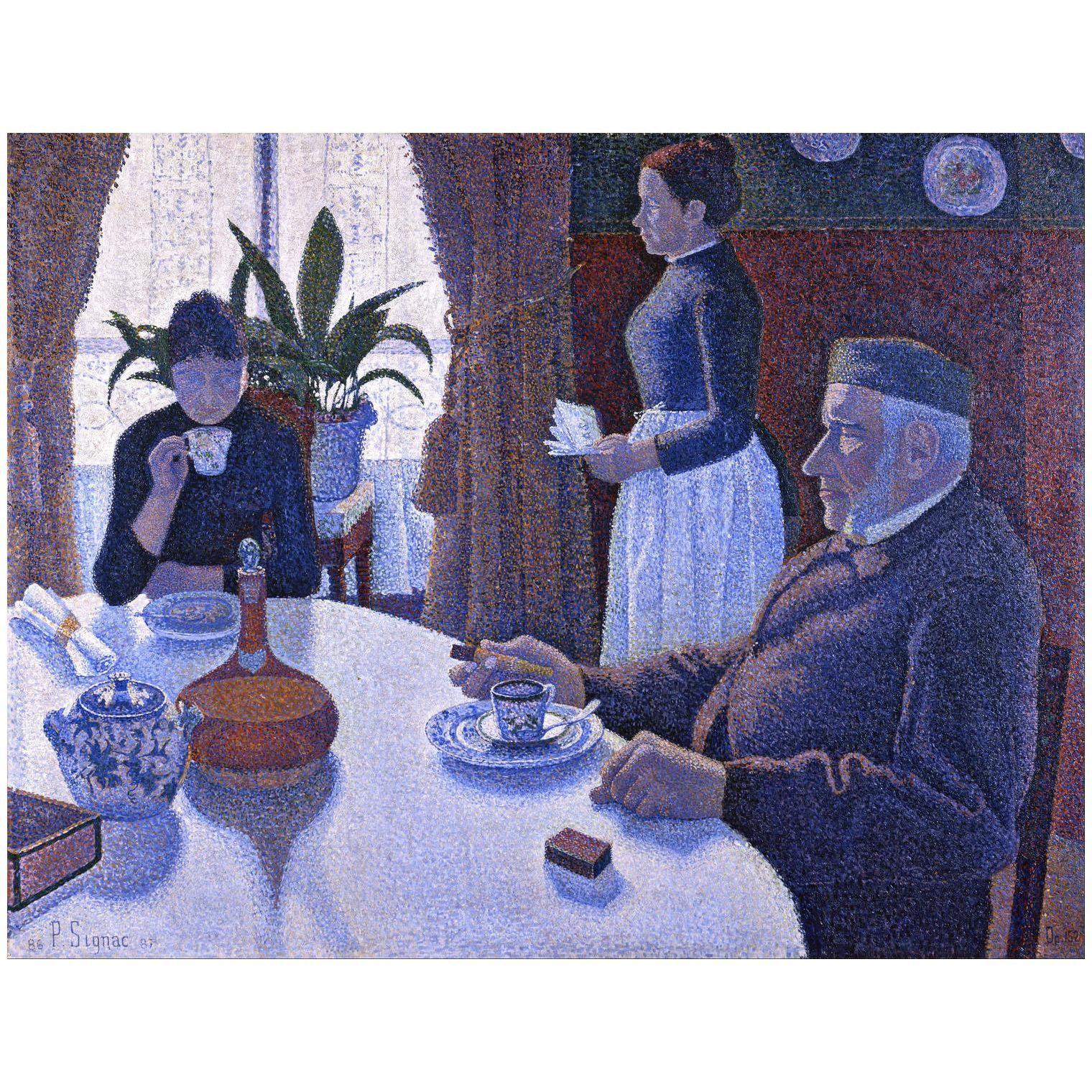 Paul Signac. Petit dejeuner. 1886. Kroller-Muller Museum Otterlo