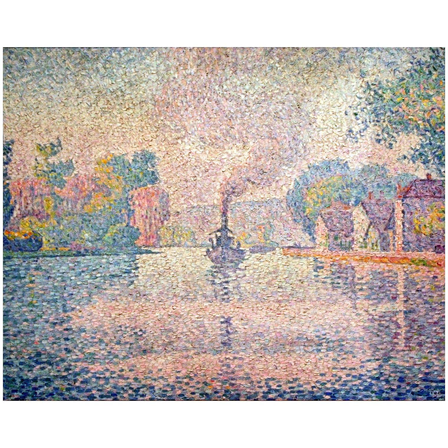 Paul Signac. L’Hirondelle vapeur sur la Seine. 1901. National Gallery Prague