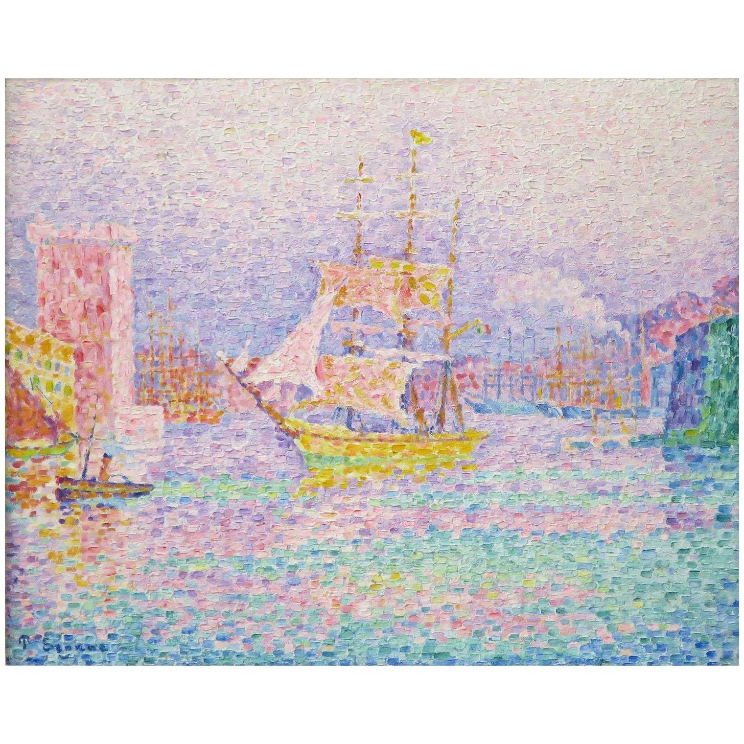 Paul Signac. Port de Marseilles. 1907. Hermitage Museum