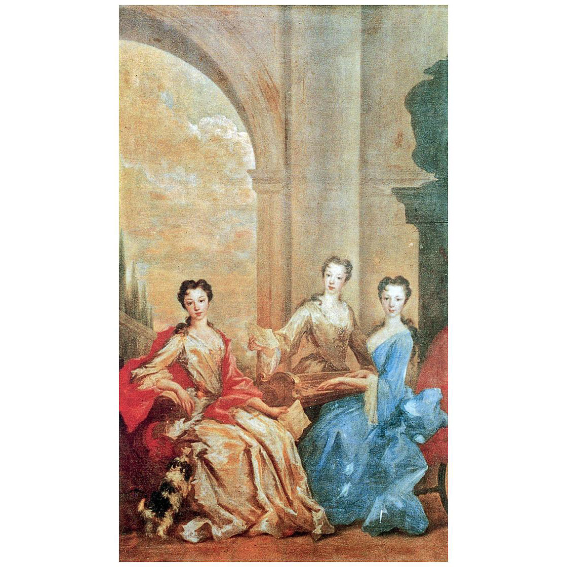 Giovanni Antonio Pellegrini. Portrait of the Daughters of the Earl of Carsisle. 1709-1717. Castle Howard
