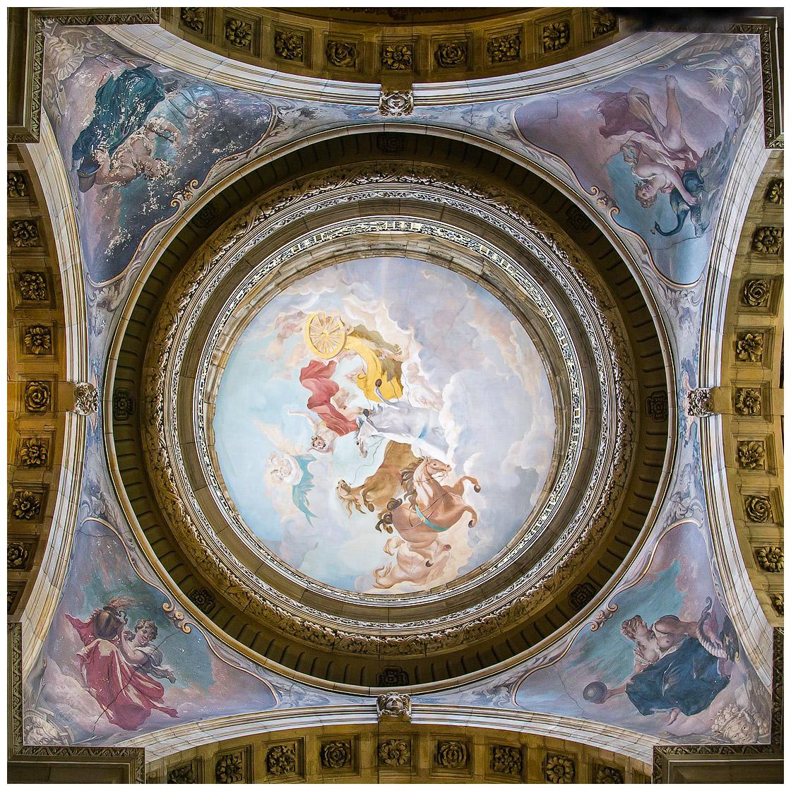 Giovanni Antonio Pellegrini. The Fall of Phaeton. Ceiling of the Great Hall. 1709-1717. Castle Howard