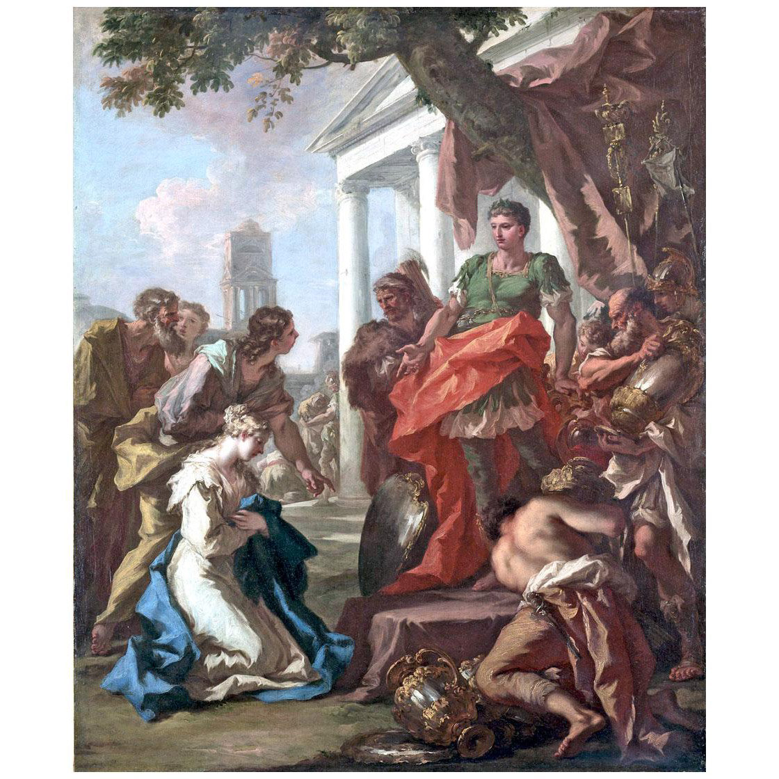 Giovanni Antonio Pellegrini. The Continence of Scipio. 1710. Cleveland Museum of Art