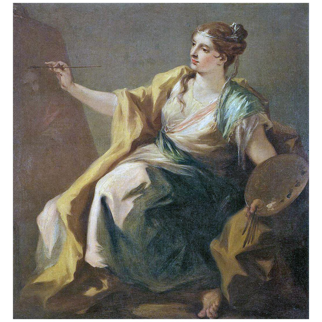 Giovanni Antonio Pellegrini. Allegory of Painting 1730. Gallerie dell’Academia Venezia