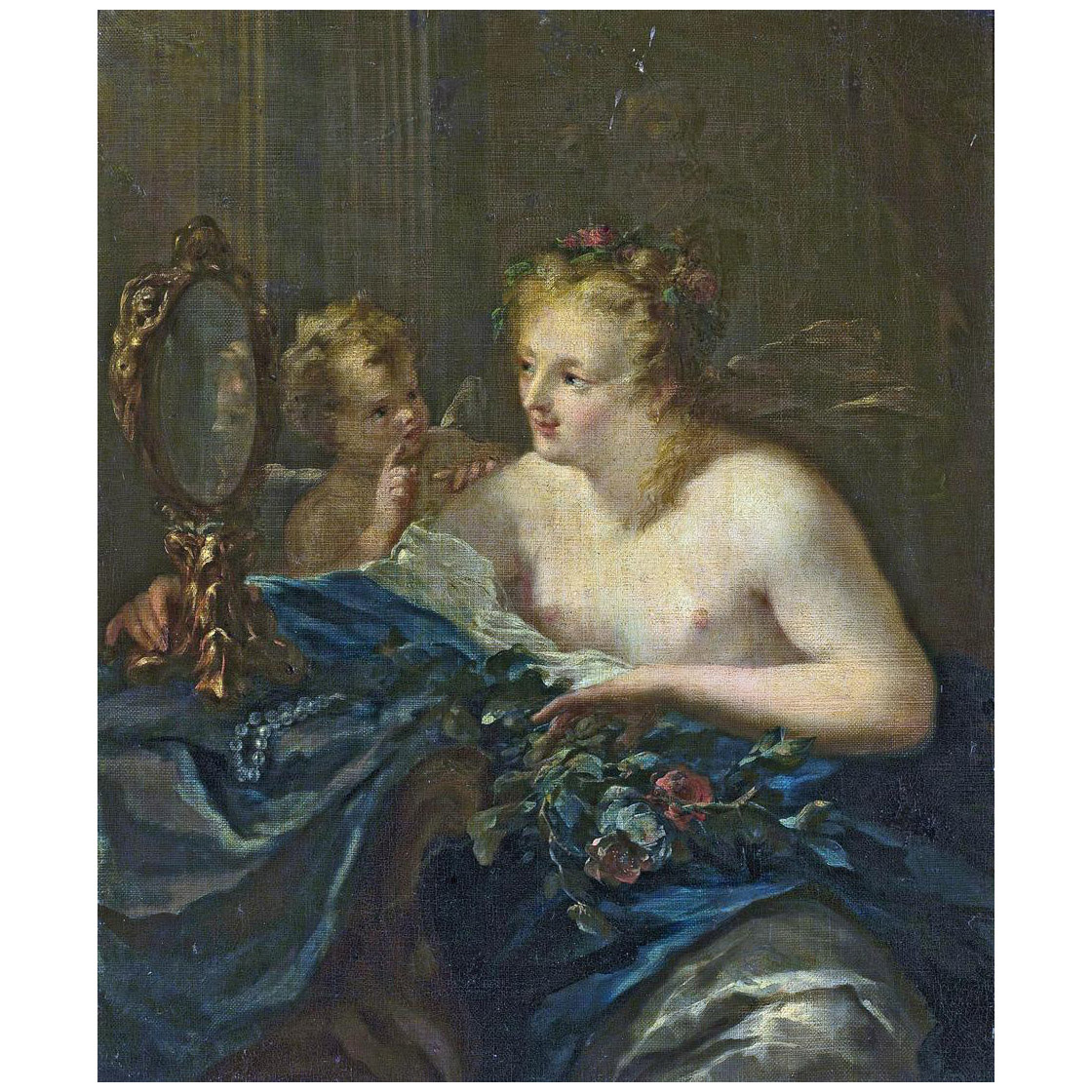 Giovanni Antonio Pellegrini. Venus at Her Toilet. 1725-1730. National Museum Warsaw