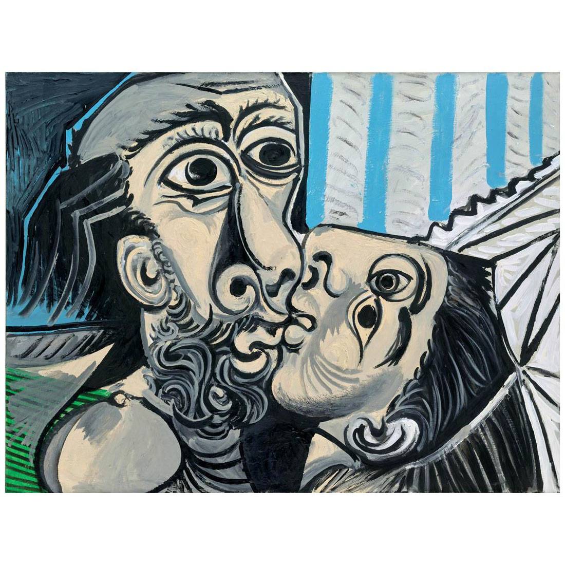 Pablo Picasso. La baiser. 1969. Musee Picasso, Paris