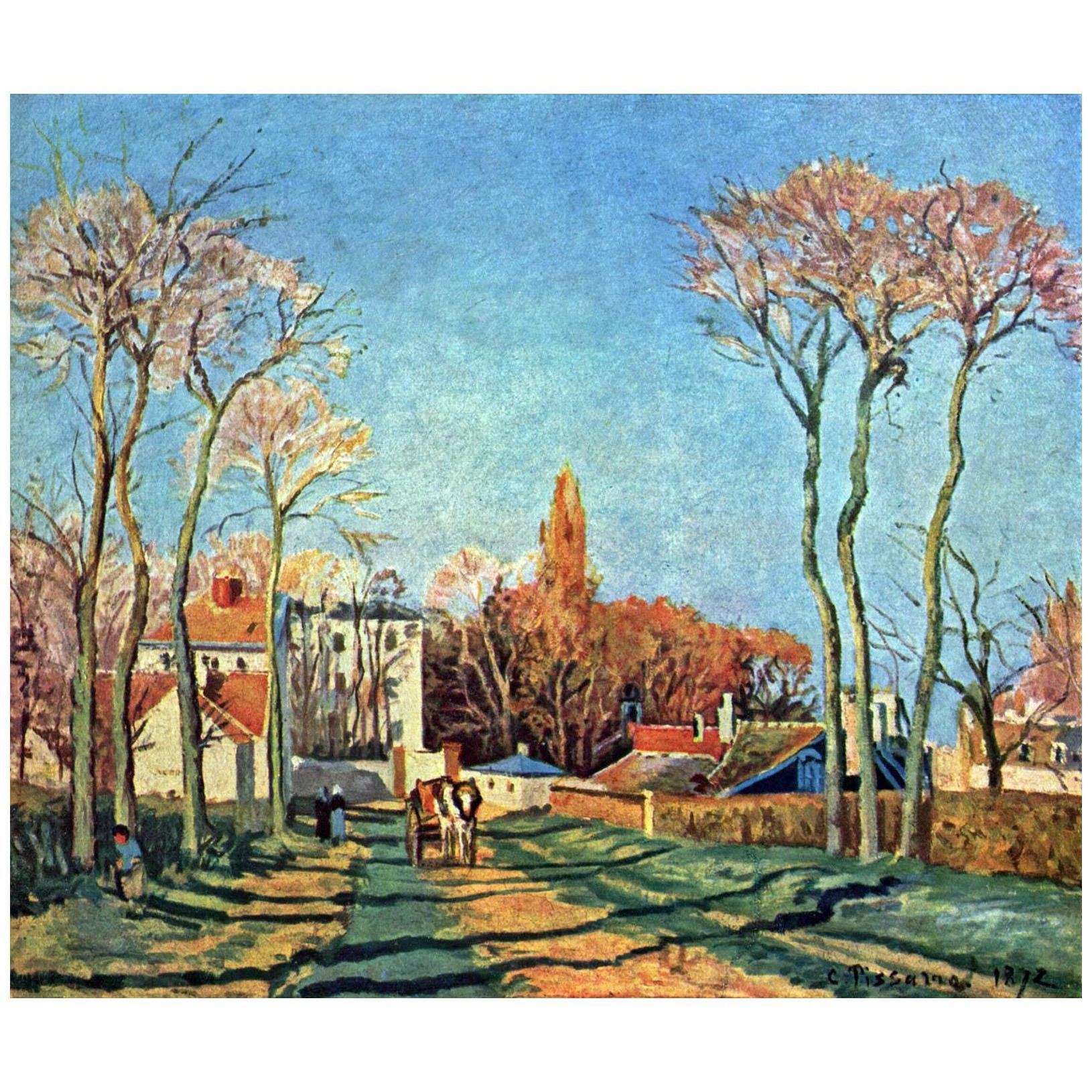 Camille Pissarro. Entrée du village de Voisins. 1872. Musee d’Orsay Paris