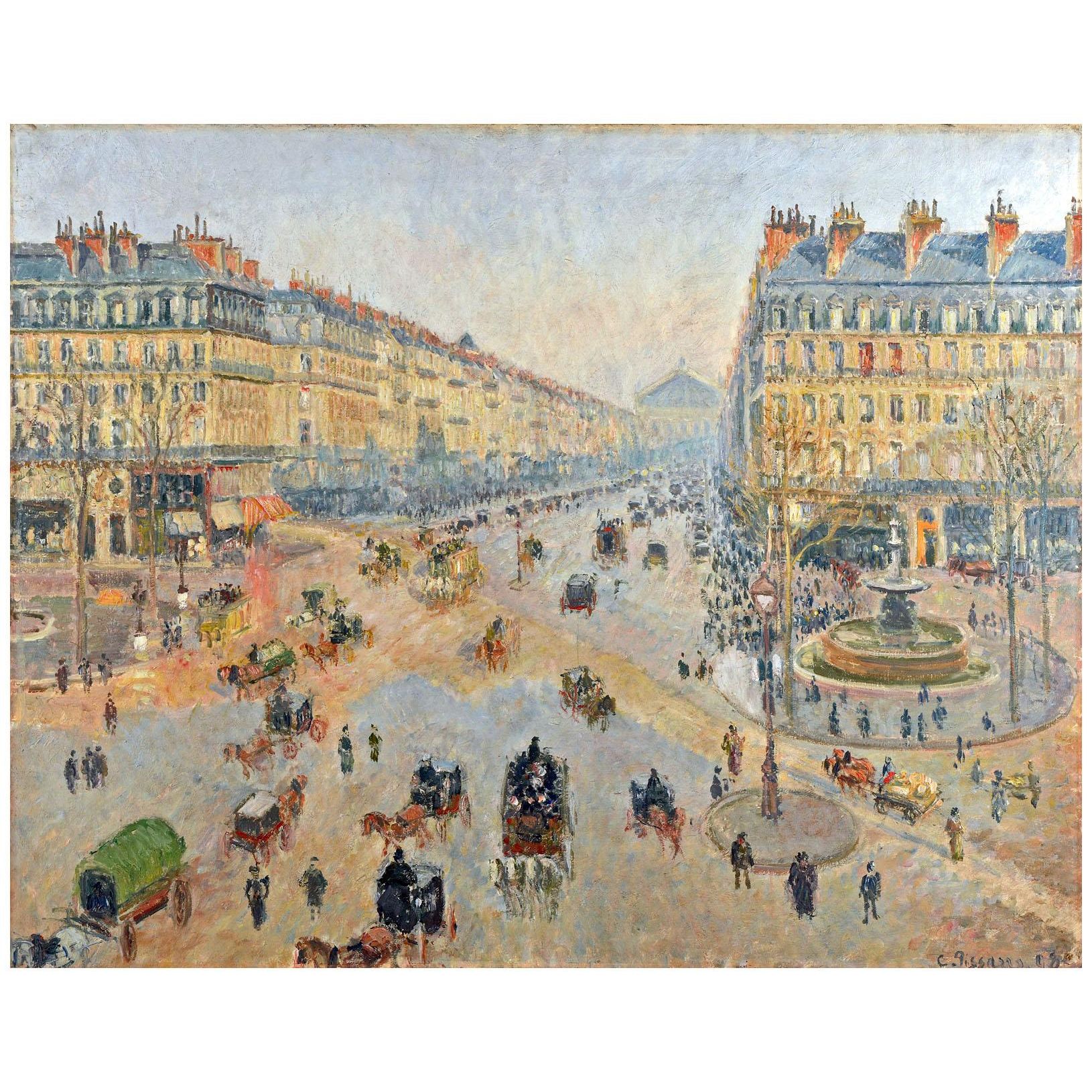 Camille Pissarro. L'Avenue de l'Opéra. 1898. MBA Reims