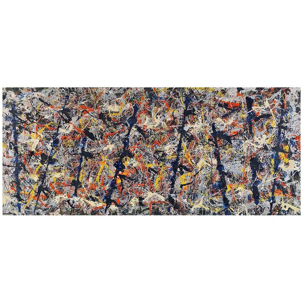 Jackson Pollock. Blue Poles (No. 11). 1952