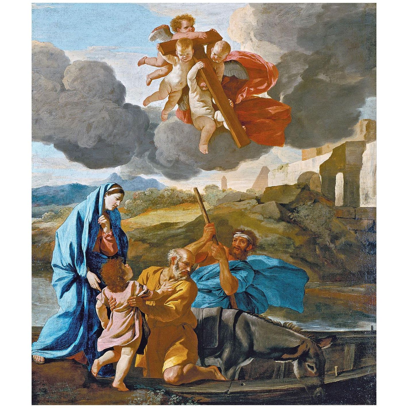 Nicolas Poussin. Le retour de la Sainte Famille d'Egypte. 1628. Dulwich Art Gallery