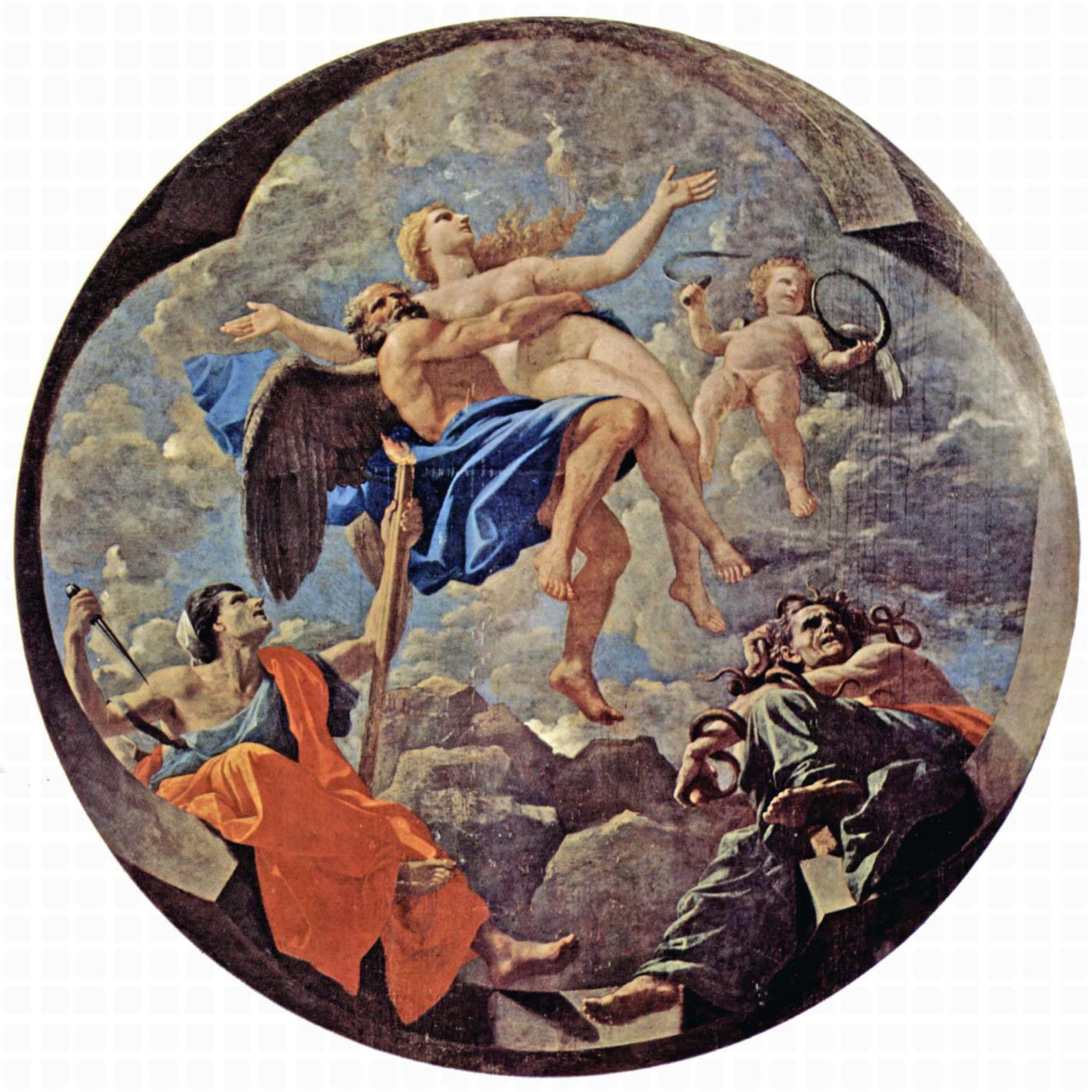 Nicolas Poussin. Le Temps soustrait la Vérité. 1641. Musee du Louvre