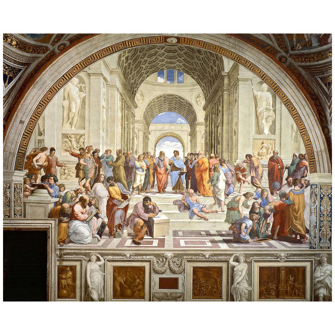 Raffaello Sanzio. Scuola di Atene. 1510-1511. Musei Vaticani