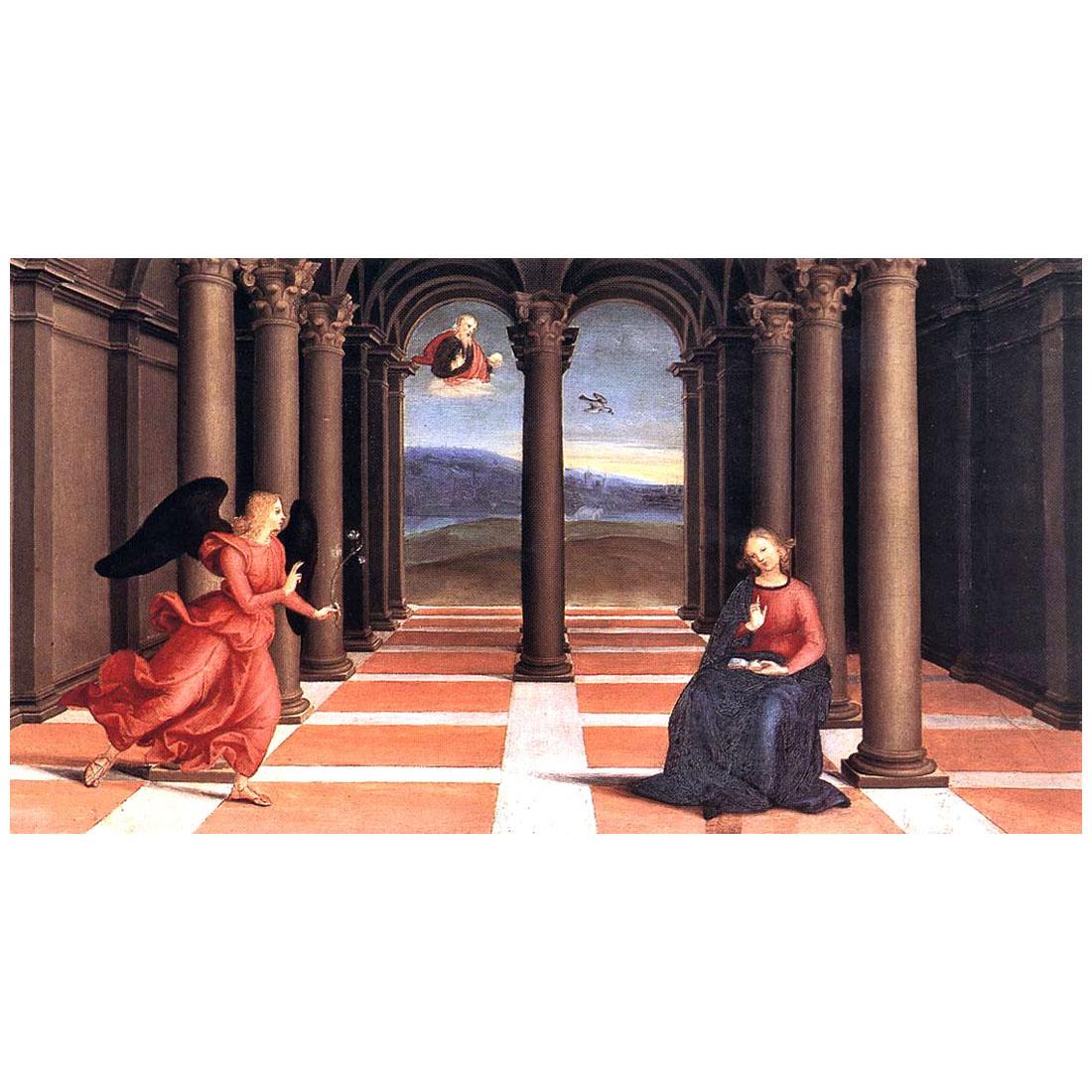 Raffaello Sanzio. Annunciazione. 1502-1504. Pinacoteca Vaticana