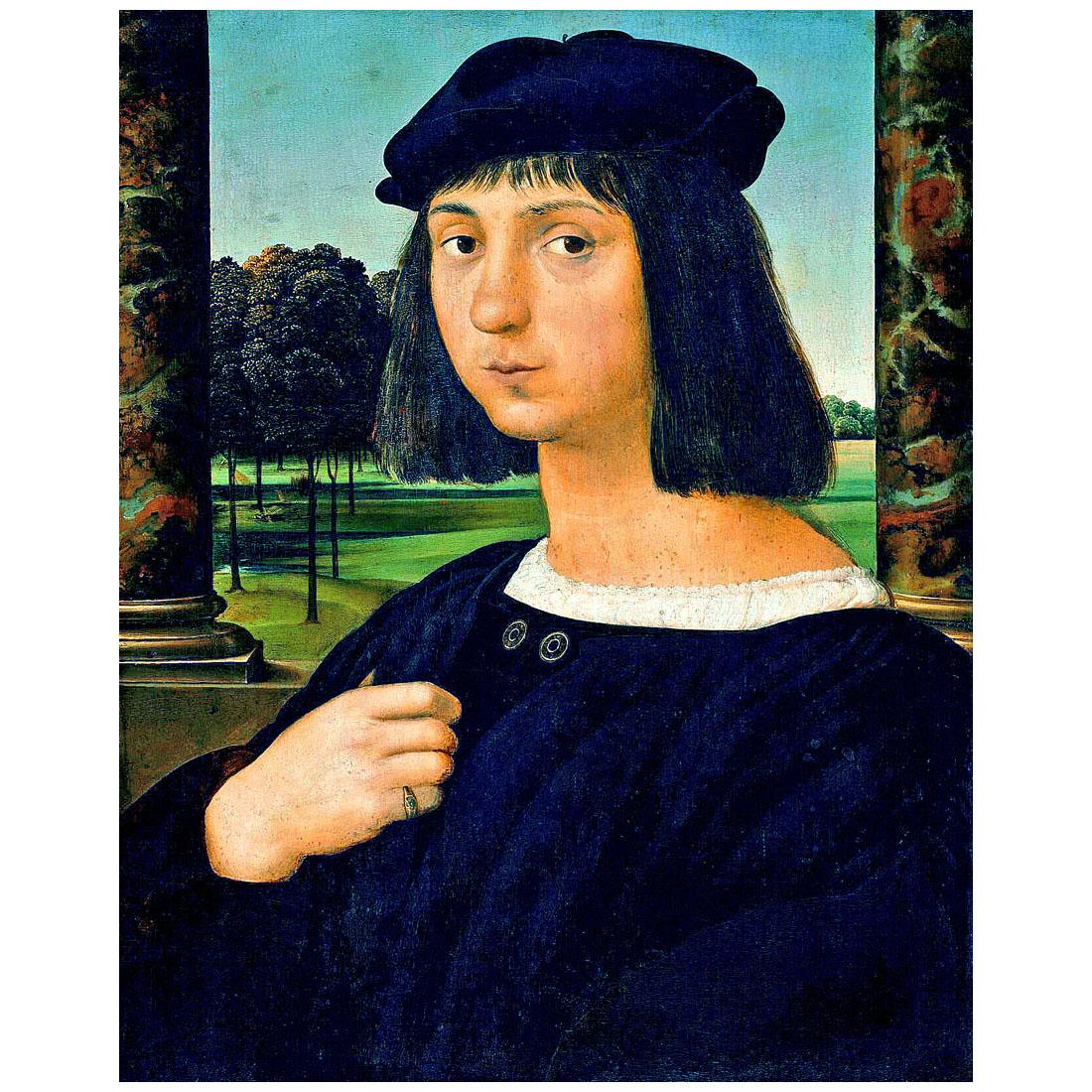 Raffaello Sanzio. Ritratto di un giovane uomo. 1503. Alte Pinakothek Munchen