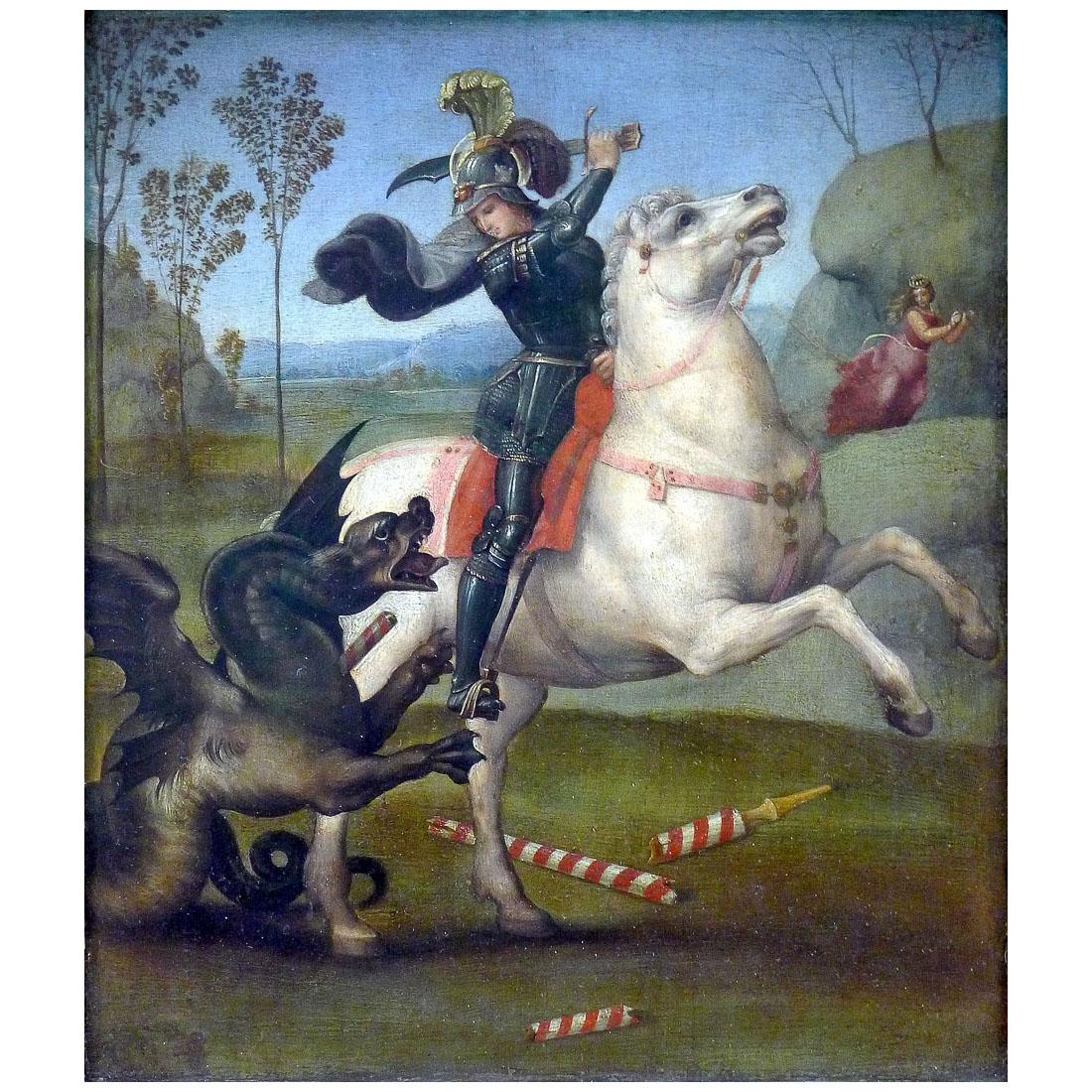 Raffaello Sanzio. San Giorgio e il drago. 1503-1505. Louvre Paris