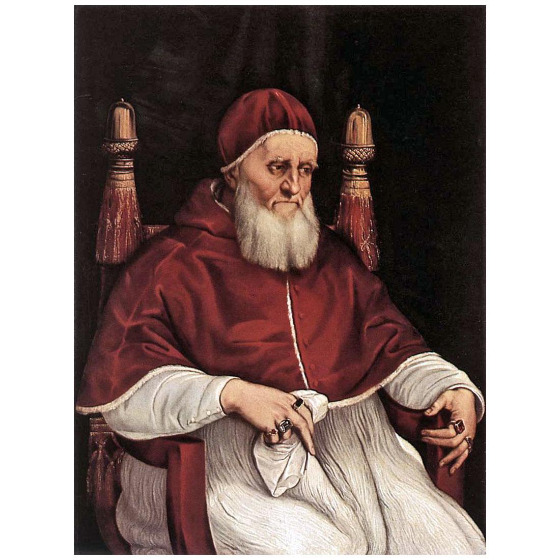 Raffaello Sanzio. Ritratto di Papa Giulio II. 1512. Uffizi Firenze
