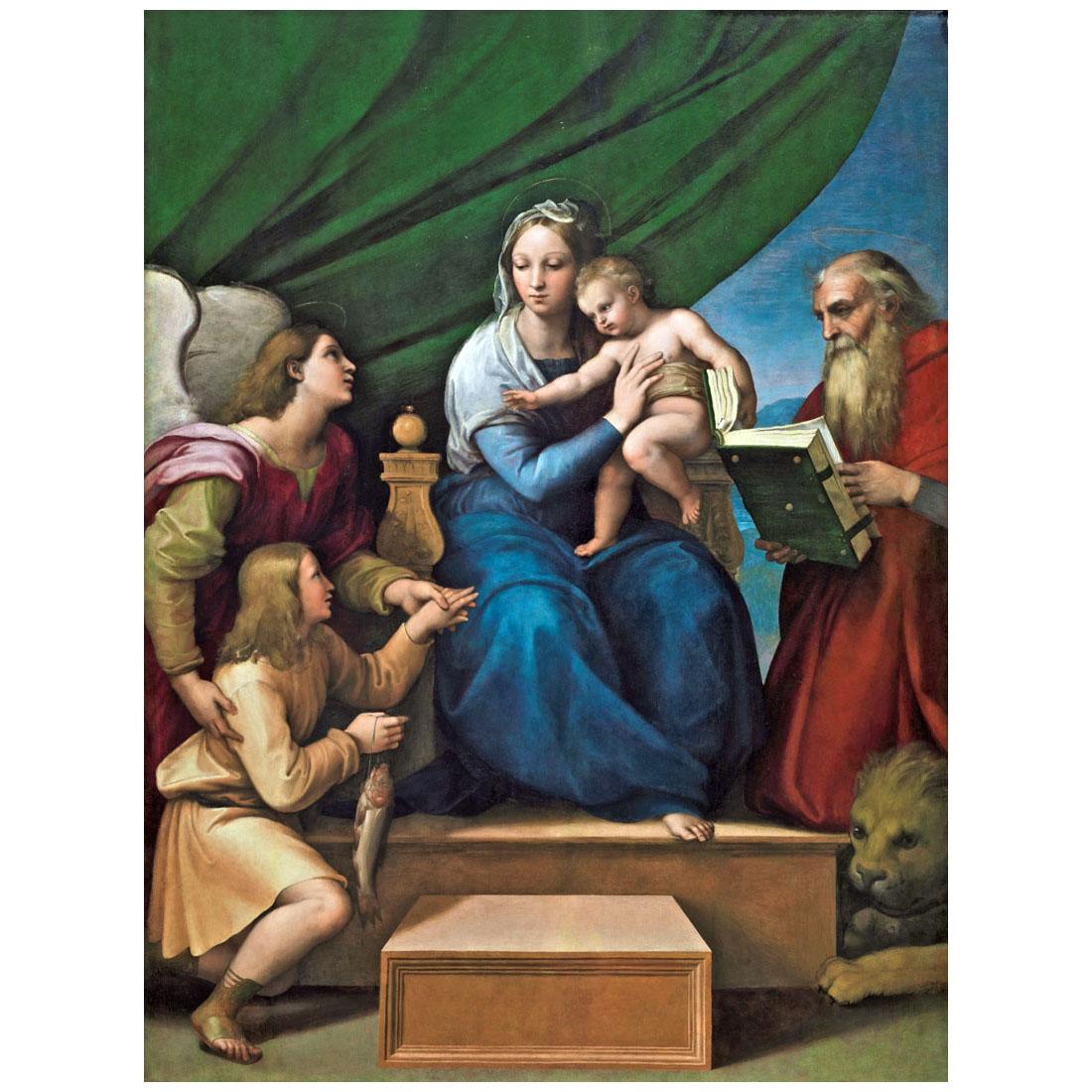 Raffaello Sanzio. Vergine del pesce. 1513-1514. Museo del Prado Madrid