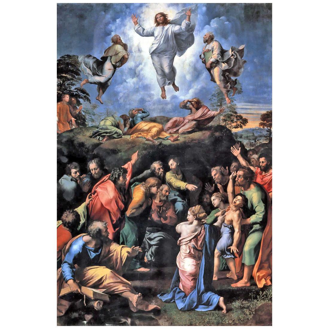 Raffaello Sanzio. Transfigurazione. 1520.  Pinacoteca Vaticana