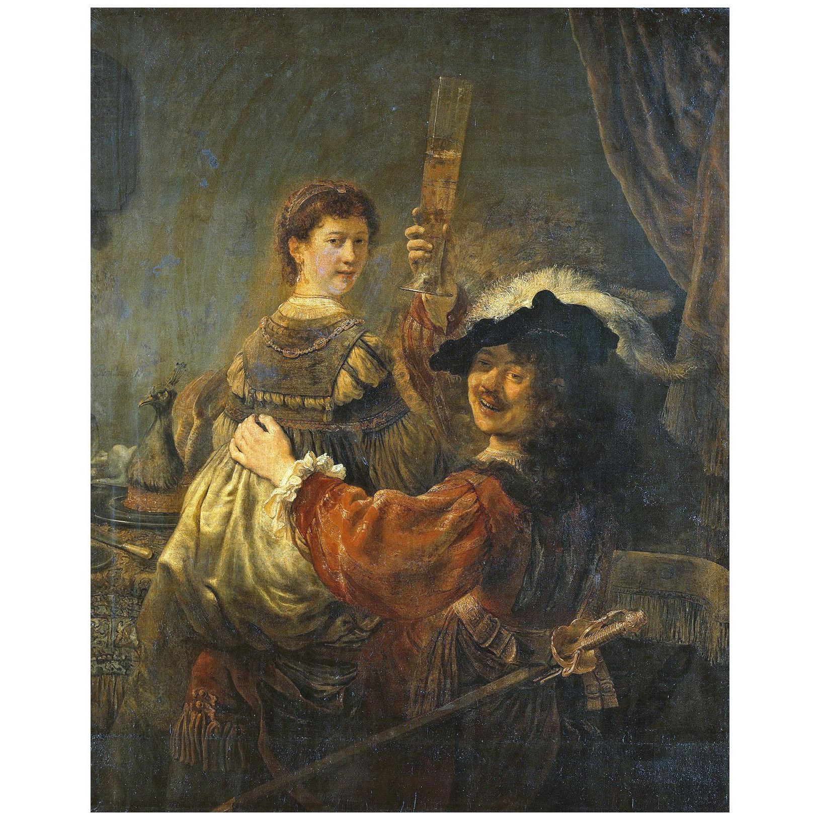 Rembrandt. Self Portrait with Saskia. 1635. Galerie Alte Meister Dresden