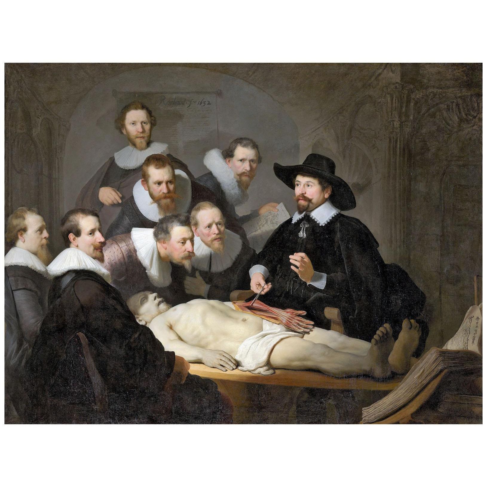 Rembrandt. The Anatomy Lesson of Dr. Tulp. 1632. Mauritshuis Den Haag