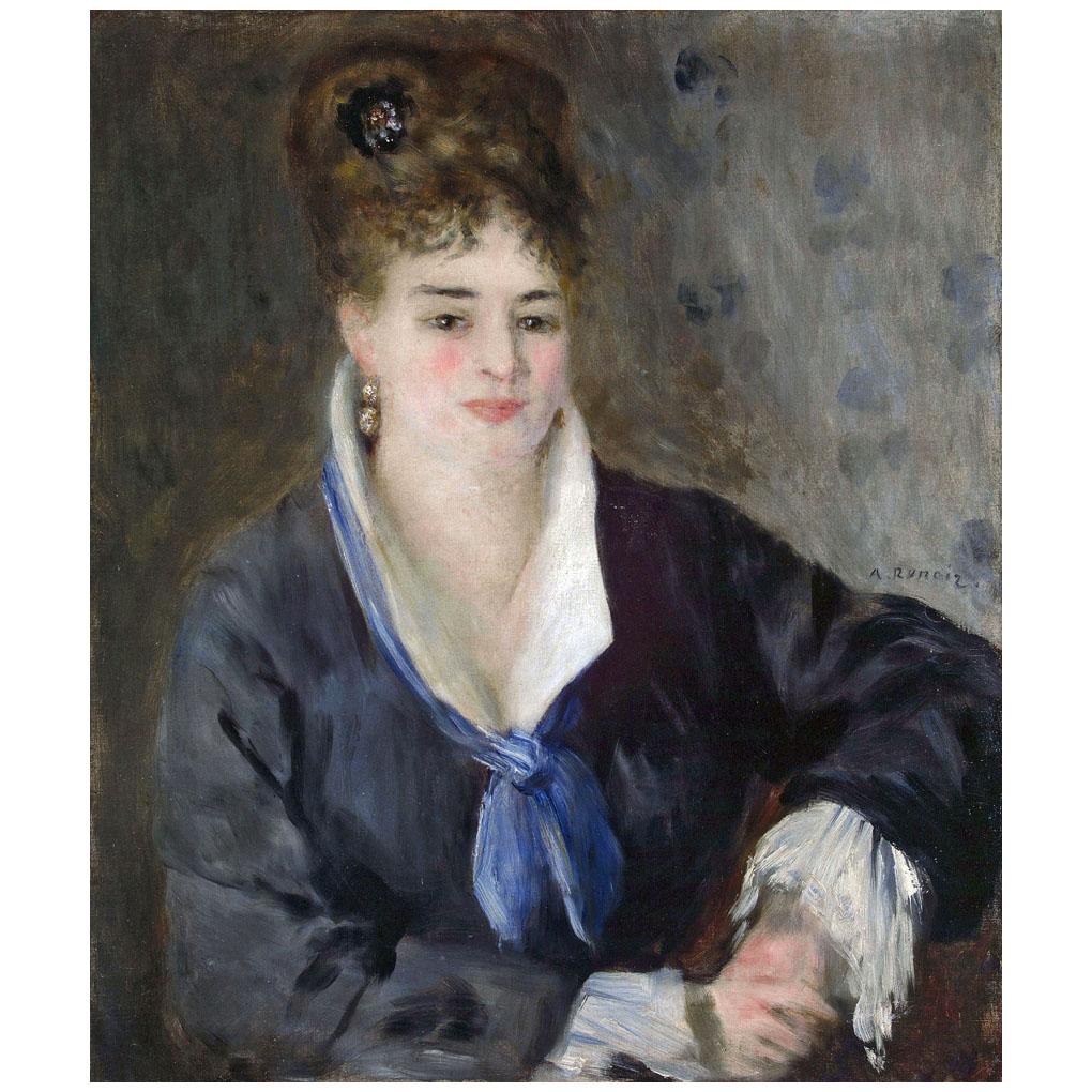 Pierre Auguste Renoir. Femme en noir. 1876. Hermitage, St-Petersburg