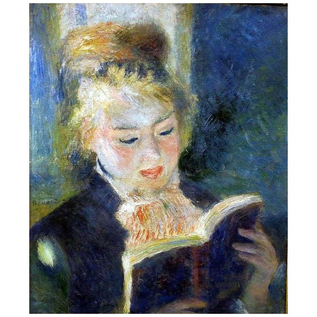 Pierre Auguste Renoir. Femme lisant. 1876. Musee d’Orsay, Paris