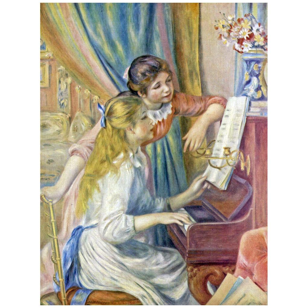 Pierre Auguste Renoir. Jeunes filles au piano. 1892-1893. Musee d’Orsay, Paris