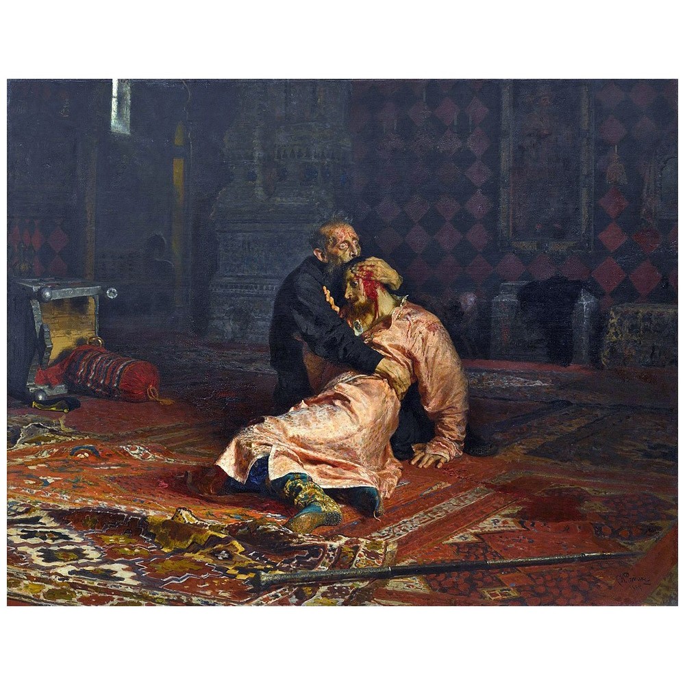 Илья Репин. Иван Грозный и сын его Иван. 1885. Третьяковская галерея