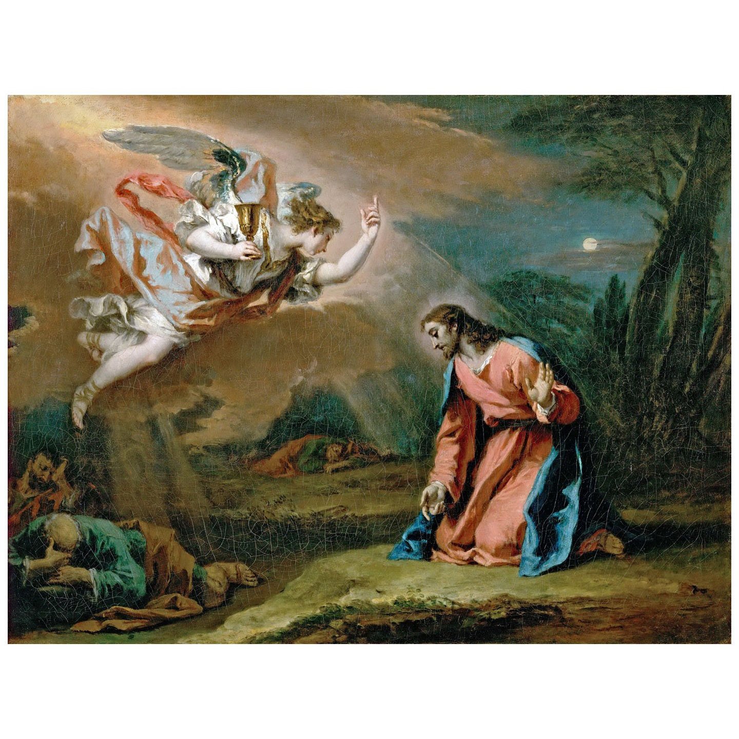 Sebastiano Ricci. Cristo nel Monte degli Ulivi. 1730. KHM Wien