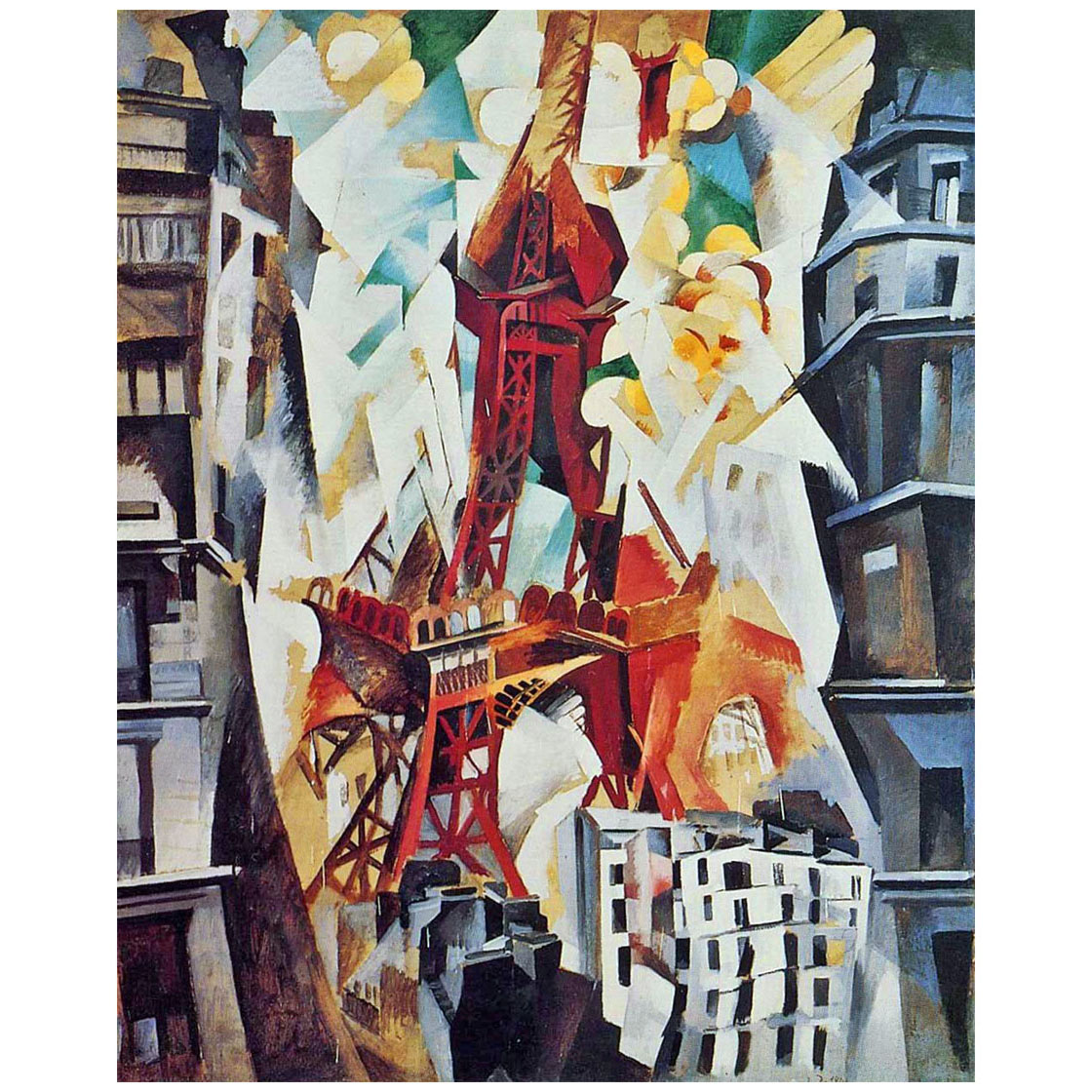 Robert Delaunay. Champs de Mars: La Tour rouge. 1911. Art Institute Chicago